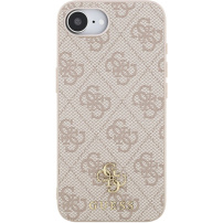 Guess 4G Small Metal Logo maskica s MagSafe za iPhone 16e / 17e - ružičasta