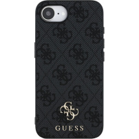 Guess 4G Small Metal Logo maskica s MagSafe za iPhone 16e / 17e - siva