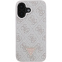 Guess 4G Strass Triangle Metal Logo maska za iPhone 16 - roza