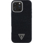Guess Denim Triangle Logo maska s MagSafe za iPhone 16 Pro - crna