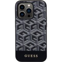 Guess G Cube maska s MagSafe za iPhone 15 Pro - crna