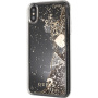 Guess Glitter Case Hearts maskica za iPhone XS Max - zlatna
