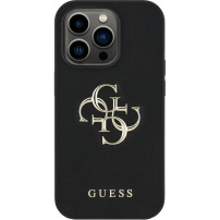 Guess Grained 4G Metal Logo Case za iPhone 13 Pro - crna