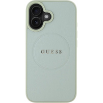 Guess Grained Classic Logo maska sa MagSafe za iPhone 16 - zelena