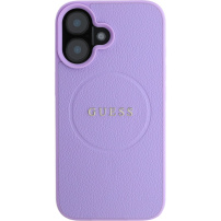 Guess Grained Classic Maska s logotipom MagSafe za iPhone 16 Plus - ljubičasta