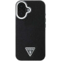 Guess Grained Triangle Logo Cover sa MagSafe za iPhone 16 - crna