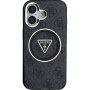 Guess IML 4G Glitter and Triangle Logo maska sa MagSafe za iPhone 16 - siva