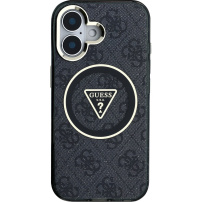 Guess IML 4G Glitter and Triangle Logo maska sa MagSafe za iPhone 16 - siva