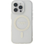 Guess IML Glitter Ring Cover s MagSafe za iPhone 16 Pro - prozirna