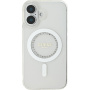 Guess IML Rhinestones Ring Cover s MagSafe za iPhone 16 - prozirna