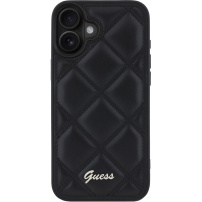 Guess Prošivena maska za iPhone 16 - crna