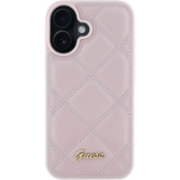 Guess Prošivena maska za iPhone 16 - roza