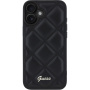 Guess Prošivena maska za iPhone 16 Plus - crna