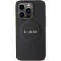 Guess Saffiano maska sa MagSafe za iPhone 15 Pro - crni