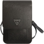 Guess Saffiano Triangle Logo univerzalna torba za iPhone - crna