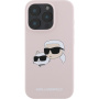 Karl Lagerfeld Silikonska maska Double Heads sa MagSafe za iPhone 16 Pro Max - Pink