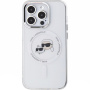 Karl Lagerfeld IML K&CH Heads Metal Frame maska sa MagSafe za iPhone 15 Pro Max - prozirna