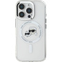 Karl Lagerfeld IML K&CH Heads Metal Frame Cover s MagSafe za iPhone 16 Pro - prozirna