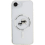 Karl Lagerfeld IML K&CH Heads Metal Frame maskica s MagSafe za iPhone 16e / 17e - prozirna