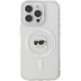 Karl Lagerfeld IML Karl Head Metal Frame Cover s MagSafe za iPhone 16 Pro Max - prozirna