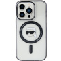Karl Lagerfeld IML Karl's Head maska sa MagSafe za iPhone 15 Pro - crna
