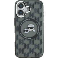 Karl Lagerfeld IML Monogram K&CH maska za glavu s MagSafe za iPhone 16 - crna