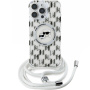Karl Lagerfeld IML Monogram K&CH Heads Case s uzicom i MagSafe za iPhone 16 Pro Max - prozirna