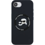 Karl Lagerfeld K&CH Heads silikonska maskica s MagSafe za iPhone 16e / 17e - crna