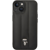 Karl Lagerfeld Quilted Puffy Ikonik Logo etui za iPhone 14 Plus - crni
