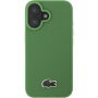 Lacoste Iconic Petit Pique Woven Logo Cover s MagSafe za iPhone 16 - zelena