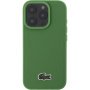 Lacoste Iconic Petit Pique Woven Logo Cover s MagSafe za iPhone 16 Pro Max - zelena