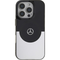 Mercedes Double Layer maska sa MagSafe za iPhone 16 Pro - crna i srebrna