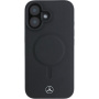Mercedes Smooth Leather case sa MagSafe za iPhone 16 - crna