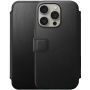 Nomad Modern Leather Folio flip futrola sa MagSafe za iPhone 15 Pro - crno