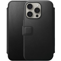 Nomad Modern Leather Folio flip futrola sa MagSafe za iPhone 15 Pro - crno