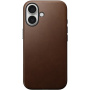 Nomad Kožna maska Modern Leather sa MagSafe za iPhone 16 - smeđa