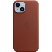 Originalna Apple kožna maskica s MagSafe za iPhone 14 Plus - ciglasto smeđa