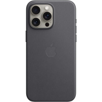 Originalna Apple maska od tkanine FineWoven sa MagSafe za iPhone 15 Pro Max - crni