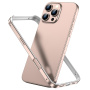 Zaštitni okvir za iPhone 16 Pro Max - ružičasto-zlatni