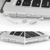 12in1 silikonski čepovi protiv prašine za portove MacBook Pro Retina 13" / 15" a Air 11" / 13" - bijela