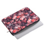 Torba s cvjetnim uzorkom za iPad do 13" / MacBook do 14" - crvena