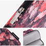 Torba s cvjetnim uzorkom za iPad do 13" / MacBook do 14" - crvena
