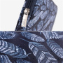 Torba s uzorkom perja za iPad do 11" / MacBook do 12" - tamnoplava
