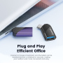 Toocki TQ-OTG06 adapter za punjenje i prijenos podataka - USB-A na USB-C - ljubičasta