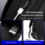 COOLBELL CB-8308 ruksak s vanjskim USB portom i bravom za zatvarače za iPad / MacBook do 17" - tamnoplavi