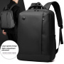WEPOWER W-1316 vodootporan ruksak za iPad / MacBook do 16" - tamno sivi
