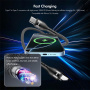 ENKAY magnetski pleteni kabel za punjenje i prijenos podataka - USB-C na USB-C - 2 m - crni