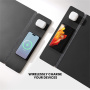 S1300 dvostrana podloga za tipkovnicu i miš s bežičnim punjenjem za iPhone / AirPods - crna