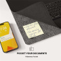 S1300 dvostrana podloga za tipkovnicu i miš s bežičnim punjenjem za iPhone / AirPods - crna