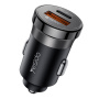 Yesido Y73 set auto punjača s portovima USB-C / USB-A i kabela USB-C na Lightning - 30W - 1 m - crna
